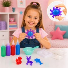 [PACZA] Kreativni set za djecu Čarobni vodeni gel + kalupi Z3421R
