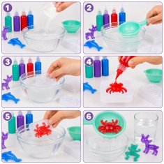 [PACZA] Kreativni set za djecu Čarobni vodeni gel + kalupi Z3422R