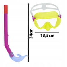 Bestway [PACZA][5] Dječji ronilački set Maska + Dihalica 24036 PINK K183R