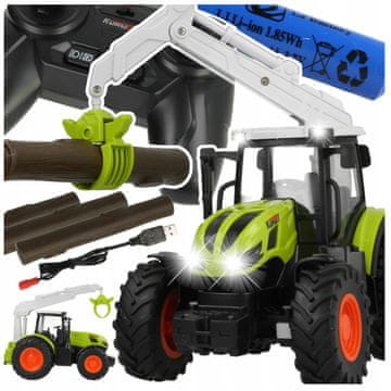 [PACZB][5] Daljinski upravljani poljoprivredni traktor na daljinsko upravljanje hvataljka za drvo 1:24 Z1011