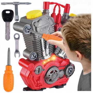 [PACZB] Mehanički set Rastavljanje motora Svjetlo Zvuk + Alati Z1151