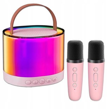 [PACZB] Karaoke set s zvučnikom, 2 mikrofona, BLUETOOTH, USB, SD, MINI JACK Z3344