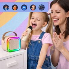 [PACZA] Karaoke set s zvučnikom, 2 mikrofona, BLUETOOTH, USB, SD, MINI JACK Z3345B