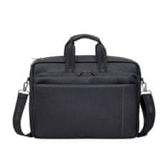 RivaCase 16" kožna torba za laptop, crna, 8940