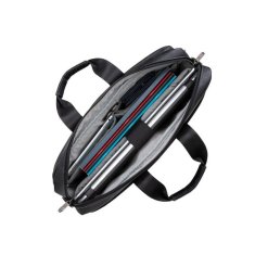 RivaCase 16" kožna torba za laptop, crna, 8940