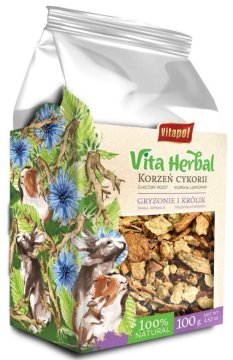 Vitapol | Vita Herbal za glodavce i kuniće - korijen cikorije za glodavce i kuniće 100 g