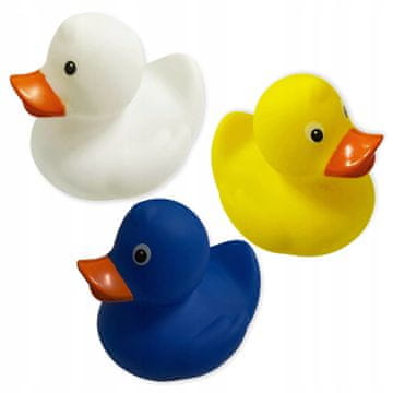 SET od 3 komada GUMENIH PATKI za kupanje, igračke za kadu s cviljenjem PATKI