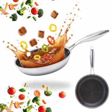 KLAUSBERG ČELIČNA TAVA 20 cm SA SATNIM PREMAZOM KLAUSEBRG KB-9021