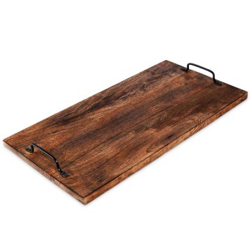 Vilde Drveni pladanj za posluživanje s ručkama 56x29,6 cm