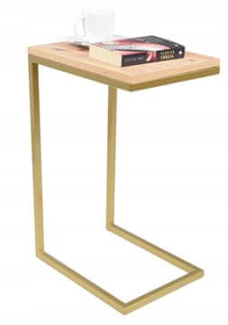 Pomoćni stolić izrađen od profila Golden Oak Artisan