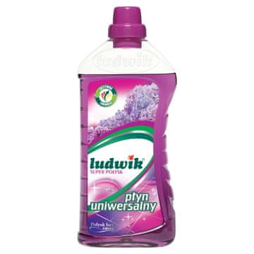 Ludwik Super Gloss univerzalno sredstvo za čišćenje podova s mirisom cvijeta jorgovana 1l 1 kom.