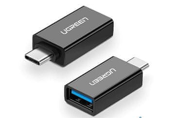 Northix Ugreen USB-C na USB-A 3.0 adapter - crni