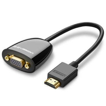 Northix UGREEN HDMI muški na VGA ženski adapter bez zvuka - crni