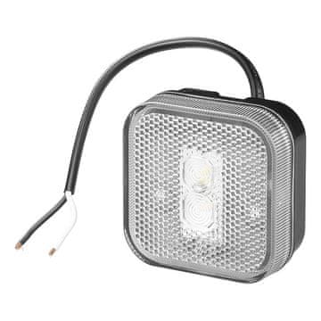 Northix Prednje pozicijsko svjetlo 12/24V bijelo 65 x 65 mm LED