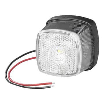 Northix Prednje pozicijsko svjetlo 9-30V bijelo 61 x 61 mm LED