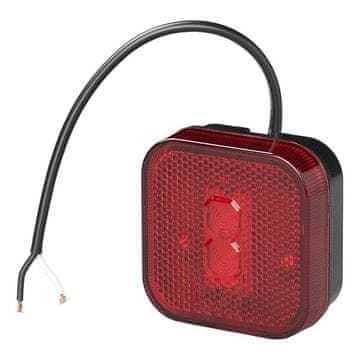 Northix Stražnje pozicijsko svjetlo 12/24V crveno 65 x 65 mm LED