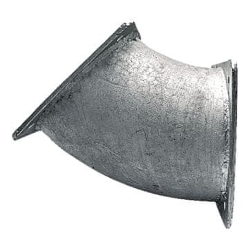 Granit Prirubni koljen 45°, razmak rupa prirubnice 5", 150 x 150 mm, stijenka 2 mm