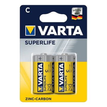 Northix Varta Superlife baterije C, 2 komada u blisteru