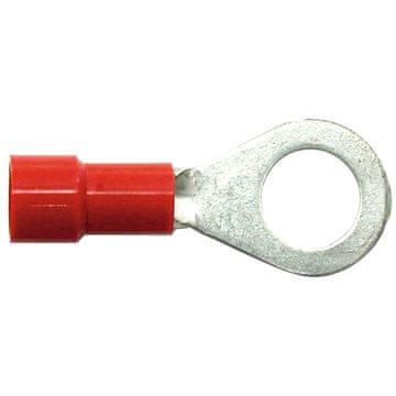 Granit Krimpovani izolirani konektor s ušicom, promjer 6,5 mm, M6, 0,5-1 mm2, crveni