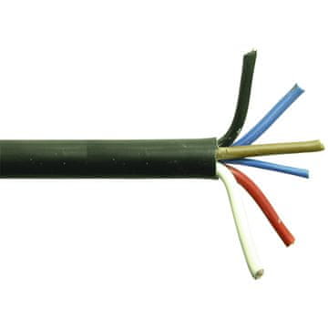 Električni kabel 7 x 1 mm, rola od 50 m, crni