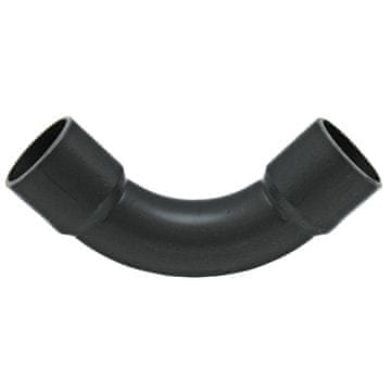 Granit PVC-U koljeno pod kutom od 90 stupnjeva DN 50, unutarnji promjer 10 bara, cijev za kapanje 43 mm