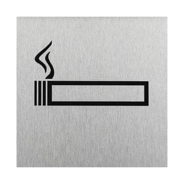 Northix Aluminijski znak za vrata "piktogram pušenje dozvoljeno" 120x120 mm
