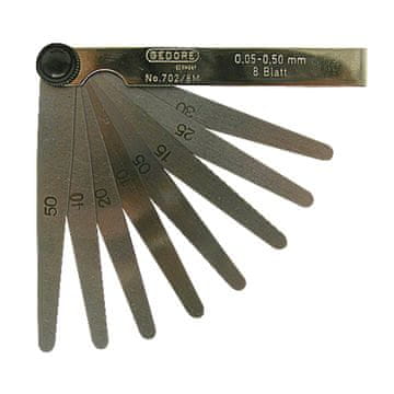 GEDORE Set mjernih listića, duljina 100 mm, 8 komada.