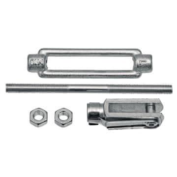 Granit Kratka poluga, zatezač + vilica M10 za automobilsku prikolicu 14200265