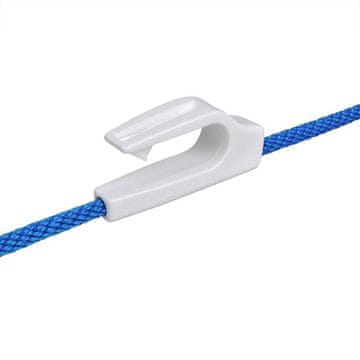 Northix Kuka za bokobran. plastična za ogradu 20-25 mm. bijela
