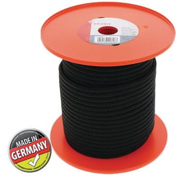 Uže za pokretanje motora, alat za izvlačenje, promjer 6,0 mm, 50 m, crno