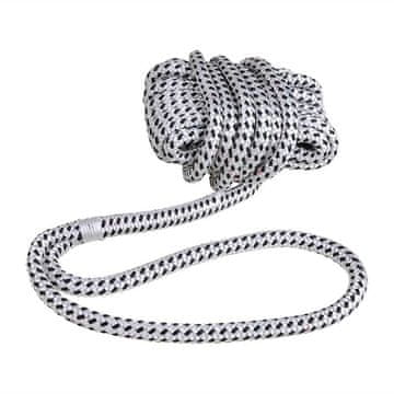 Northix Taifun privezni konop. 12 mm. 12 m. bijelo/crno