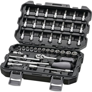 Set nasadnih ključeva 1/4” CRNO IZDANJE 45 dijelova.
