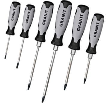 6-dijelni set TORX odvijača, GRANITE BLACK EDITION
