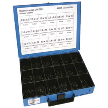 Granit Set vijaka za lim DIN 7981 720 kom.