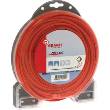 Granit Pro Cut najlonska struna za rezanje, s 4 kuta, 4,0 mm, 25 m