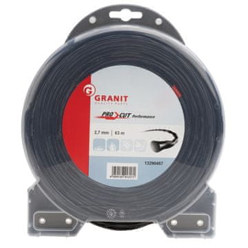 Granit Pro Cut spiralna najlonska struna za rezanje, 2,7 mm, 63 m