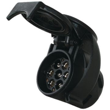 ERICH JAEGER Adapter 12V 13-pinski 46x56,3x73mm crni DIN/ISO 6120/11446