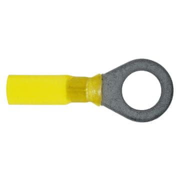 Granit Krimpni konektor s ušicom, djelomično izoliran, žuti, fi 10 mm, 3-6 mm2, 25 kom