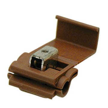 Granit Kabelski konektor, izoliran, smeđi, presjek 4 mm2, 600 V, 10 kom.