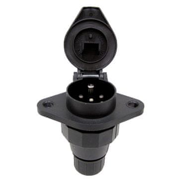 Plastična utičnica, električni konektor 7-pinski 24V 16A 1,5 mm 2