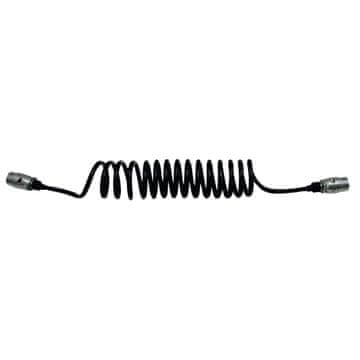 ERICH JAEGER Crni spiralni kabel s 2x7-pinskim utikačima 12V 3m 6x1.0/1x1.5mm2 ISO 1724