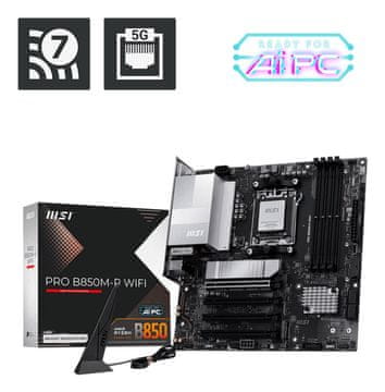 MSI MSI PRO B850M-P WIFI matična ploča (AMD B850, Socket AM5, micro ATX)