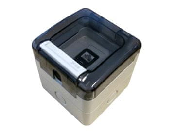 slomart Gniazdo hermetyczne, szczelne 1x RJ45, IP66 natynkowe (niewyposażone) ALANTEC