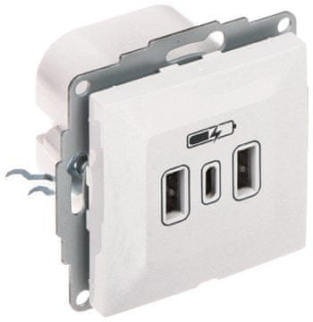slomart GNIAZDO ŁADOWANIA SANTRA/4108-10/EPN USB 5 V DC / 3.4 A Elektro-Plast