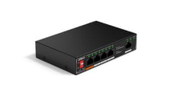 Dahua Dahua Technology SF1005P Unmanaged L2 Fast Ethernet PoE Switch, 5 porti, Crni