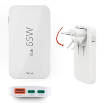 Hama Hama Punjač 1x USB-A, 2x USB-C (002019760000)