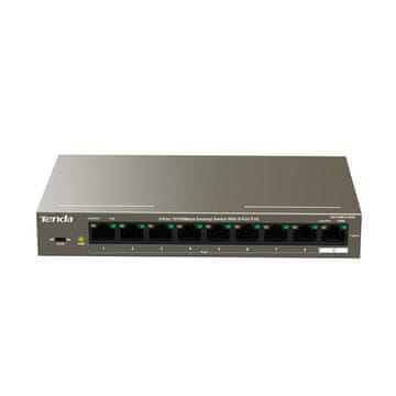 Tenda Tenda TEF1109P-8-102W Mrežni prekidač, Fast Ethernet, PoE, Metalik