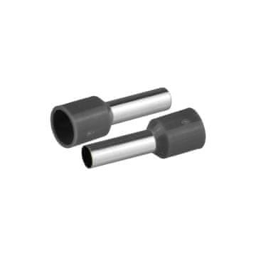 slomart PLASTROL izolirani pin-konektor 1x6mm², duljina 20mm, sivi, 20 komada