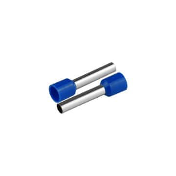 slomart PLASTROL izolirani pin-konektor 1x6mm², duljina 26mm, plavi, 50 komada