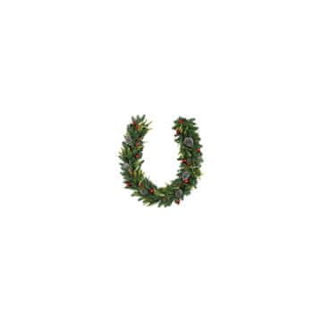 slomart Pro Blagdanska girlanda PE/PVC, 200 cm, s ukrasima